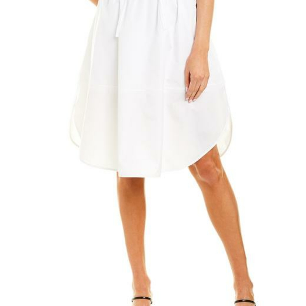 Vince White Bubble High-Low Skirt Resort Wear